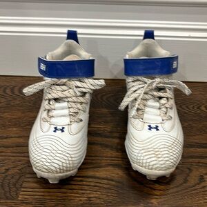 Under Armour Boys' Harper 7 Mid RM Jr. Baseball Cleats, Toddler size 11.5
